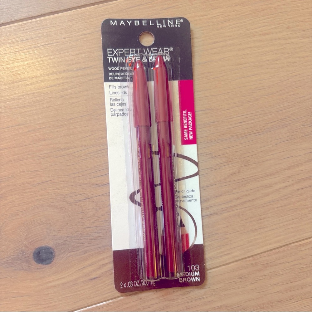 Maybelline Expert Wear Twin and Eye Pencils Brow Medium Brown 103